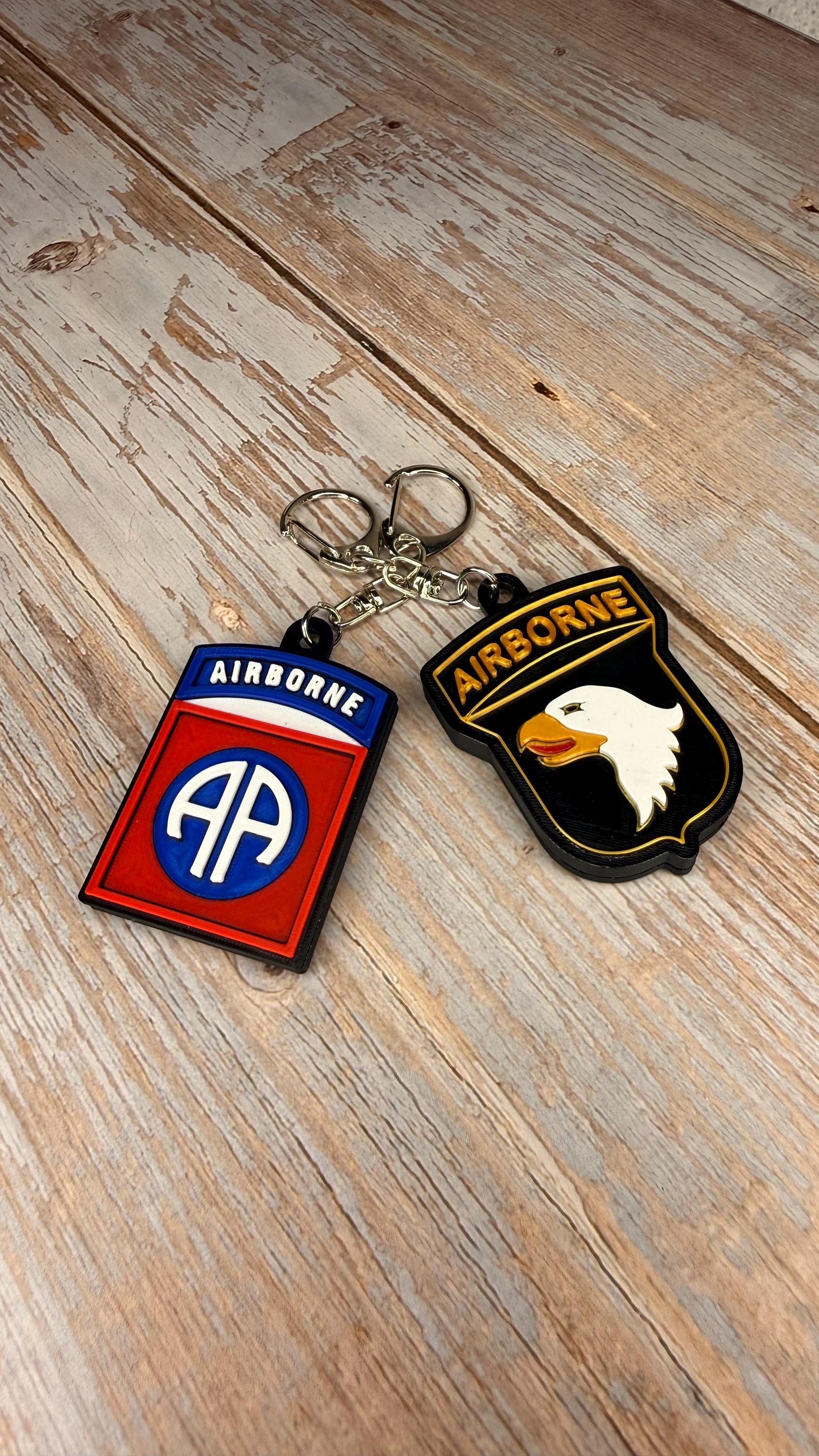 101st Airborne Division Patch Keychain Magnet | Military Collectible