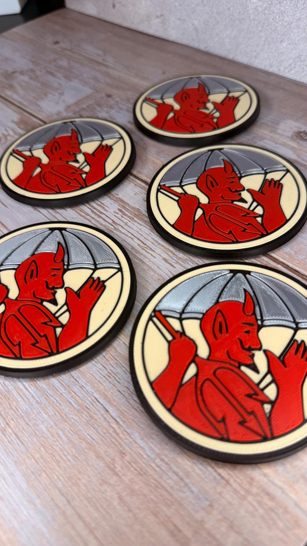 504th PIR WW2 Devil in Baggy Pants Keychain Magnet | 3D Printed Patch