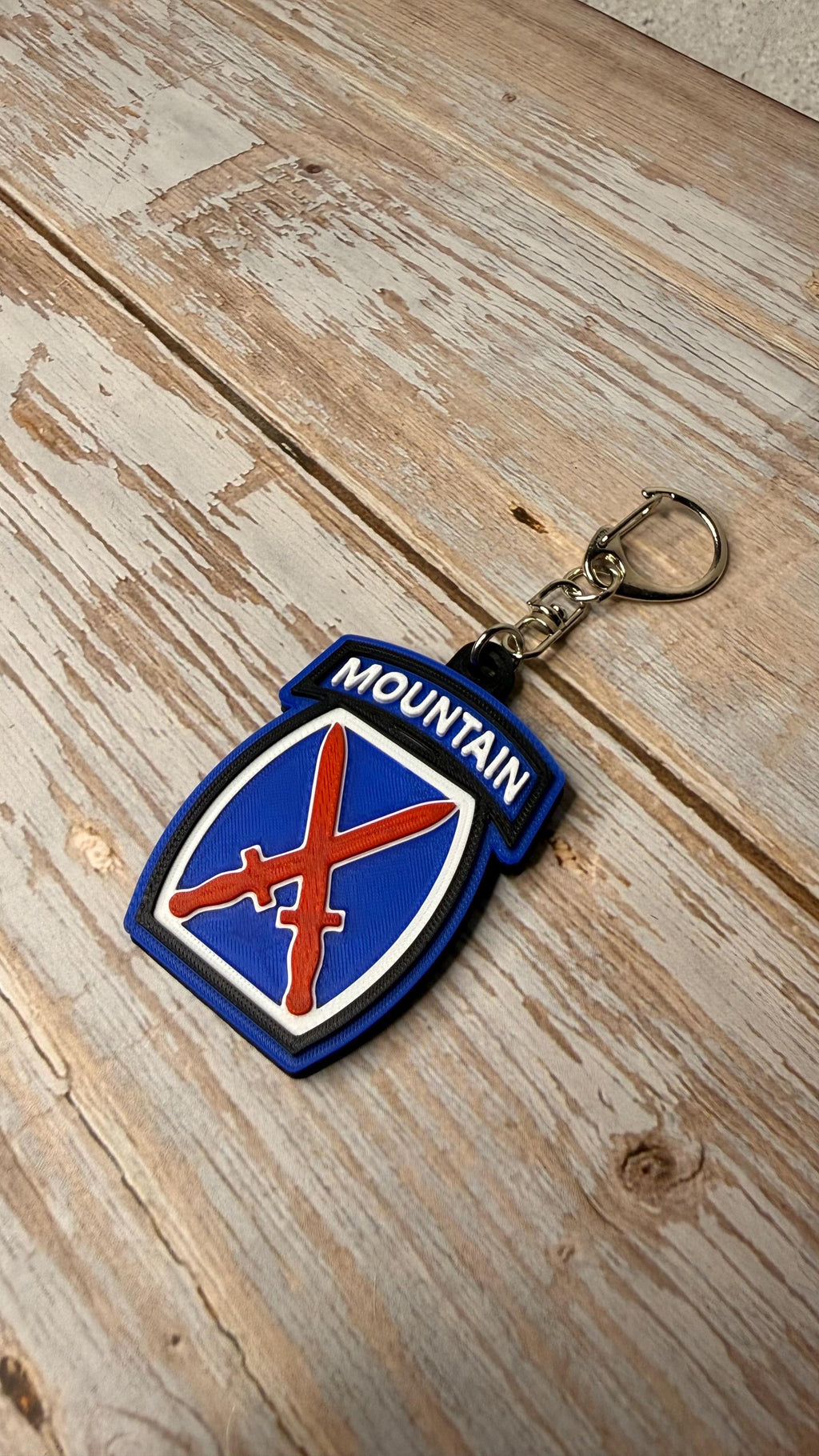 10th Mountain Division | Collector Patch Keychain Magnet | Military Family Gift | Support Our Troops