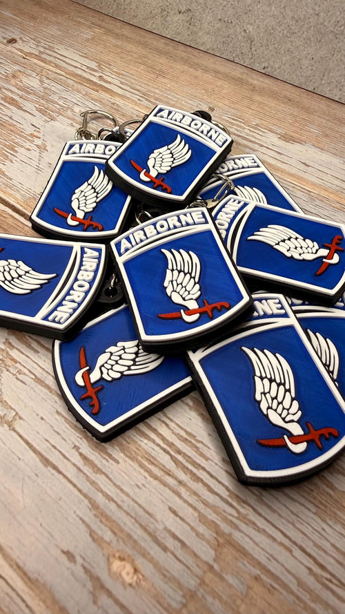 173rd Airborne Brigade "Sky Soldiers" Patch Keychain | 3D Printed Military Replica