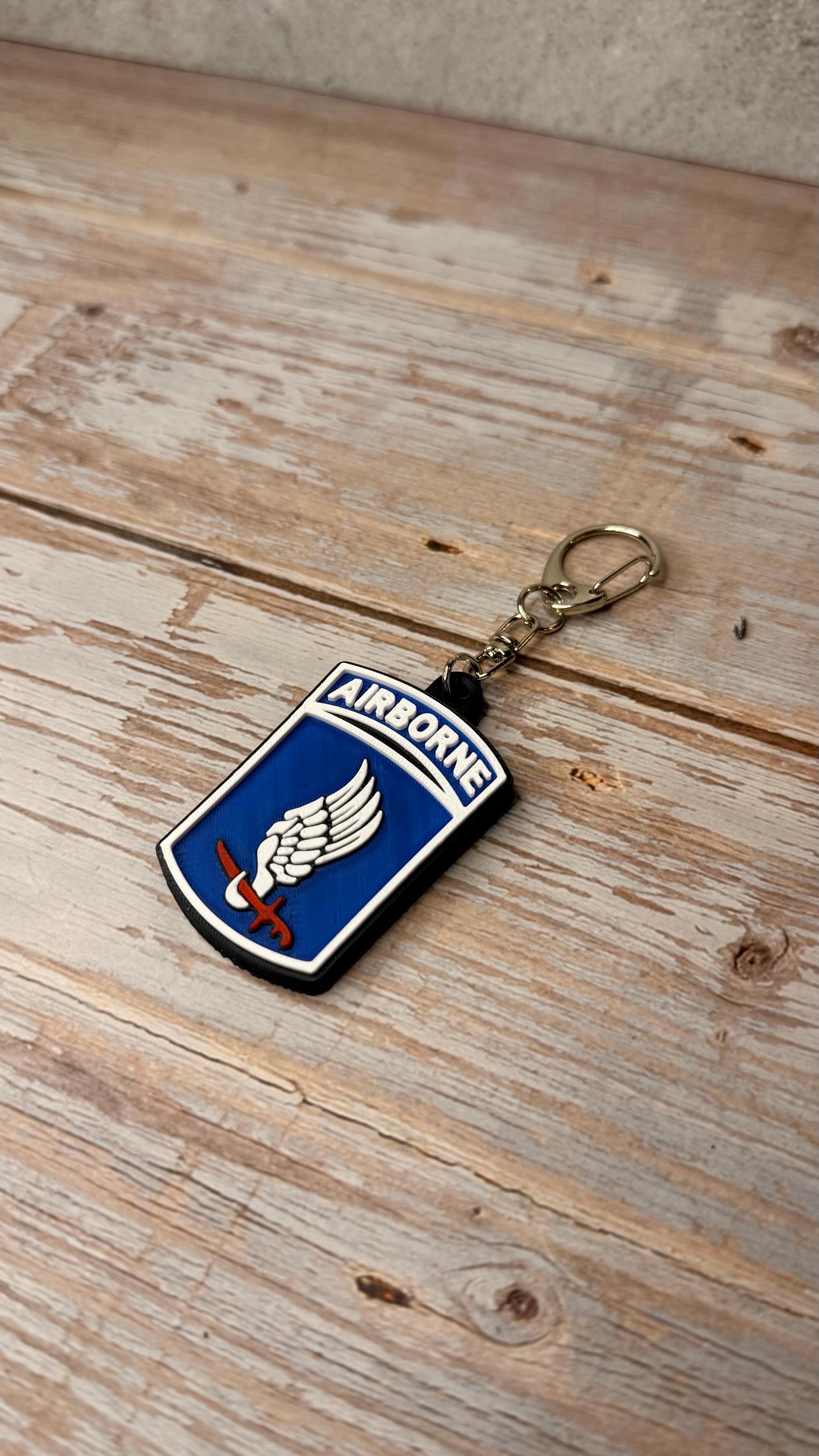 173rd Airborne Brigade "Sky Soldiers" Patch Keychain | 3D Printed Military Replica