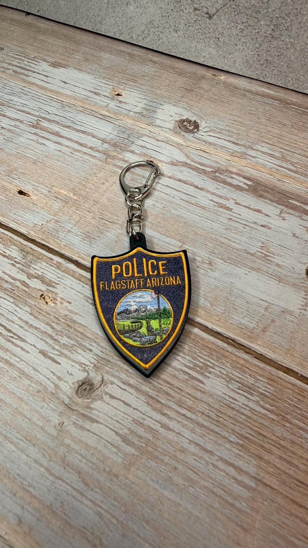 Flagstaff Police Department (Retired Patch), Arizona - MicroKeychain