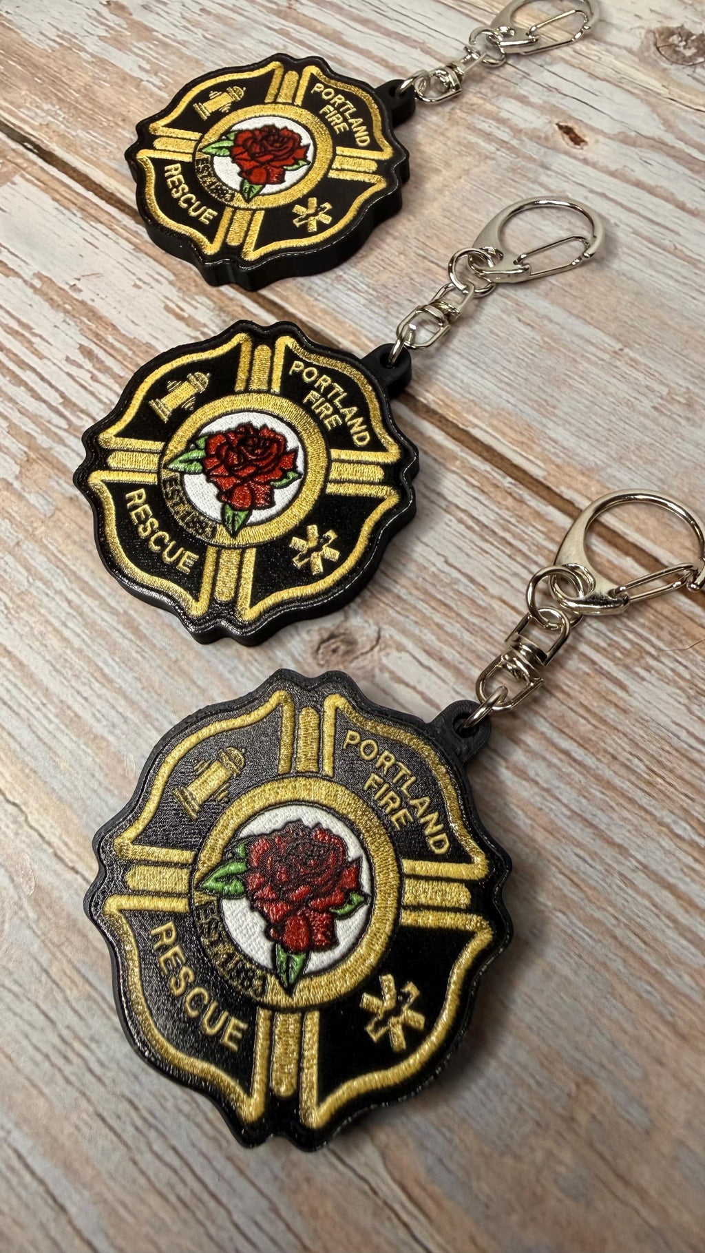 Portland Fire Department, Oregon MicroKeychain